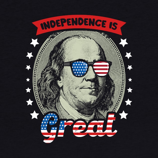 4th of July Benjamin Franklin by IPRINT